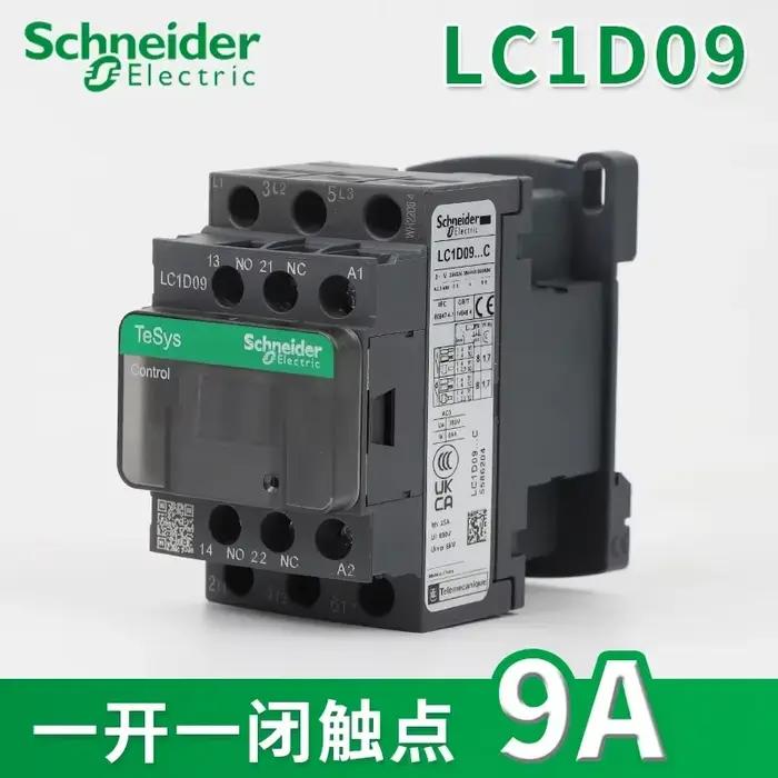 Contacteur AC Schneider Electric LC1D09 D12 D18 D25 D32 D38 D40 D50 D65 D80 D95 triphasé AC 24V 48V 