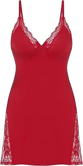 Chemise de nuit décontractée pour femme, style halter, avec dentelle et ouverture latérale, adorable