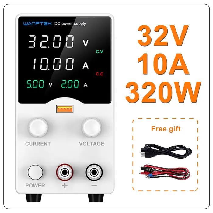 Wanptek DC alimentation de laboratoire 30V 60V 120V régulateur de tension réglable tension préréglée