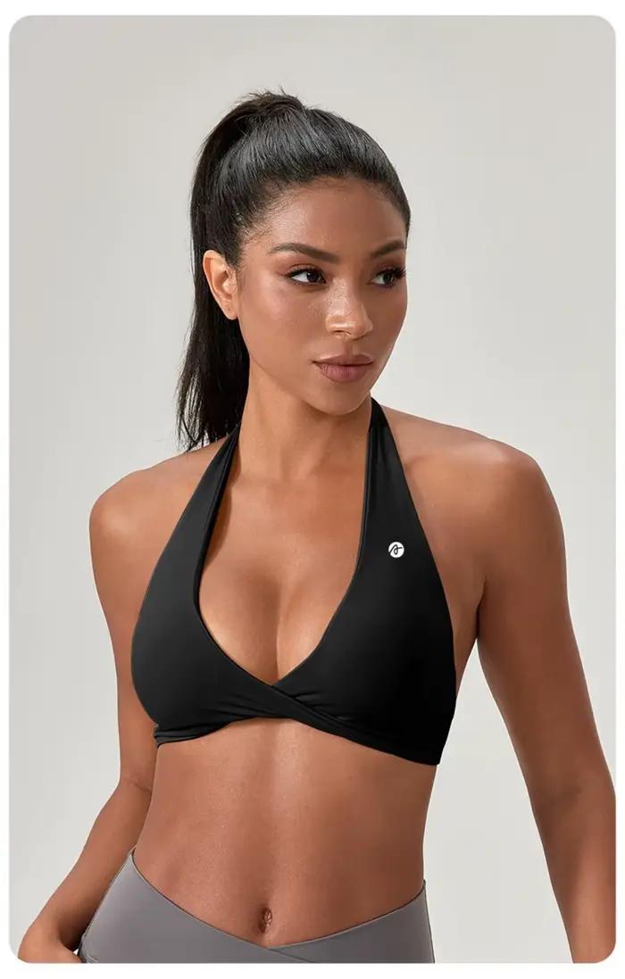 Soutien-gorge de yoga et de fitness — Haut de sport sexy, soutien-gorge de course et de yoga qui reh