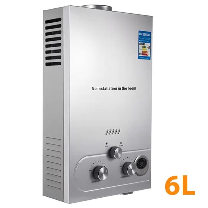 DIVEDEER chauffe-eau à gaz GPL 6L/8L/10L/12L/16L/18L appareil ménager chauffe-eau mural avec Kit de 