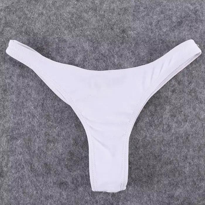 Maillots de bain femmes slips bas de Bikini cravates latérales string brésilien maillot de bain coup