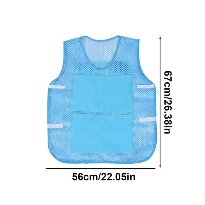 Gilet rafraîchissant avec 8 pochettes de glace, veste de refroidissement corporel, protection contre