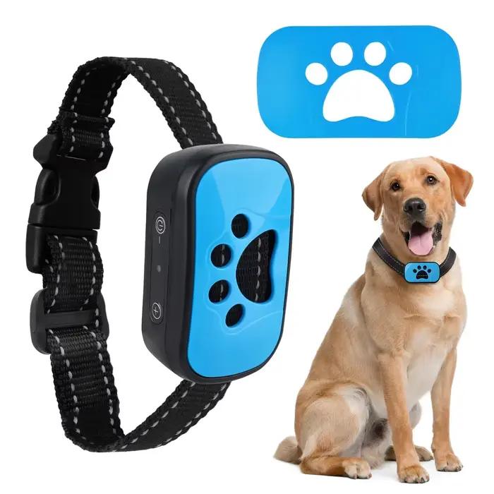 Dispositif Anti-aboiement pour chien de compagnie, collier d'entraînement pour chiens, Rechargeable 