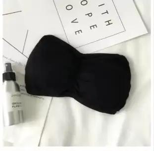 Léon's day-Soutien-gorge élastique sans bretelles pour femme, sexy, bustier tubulaire en dentelle, s