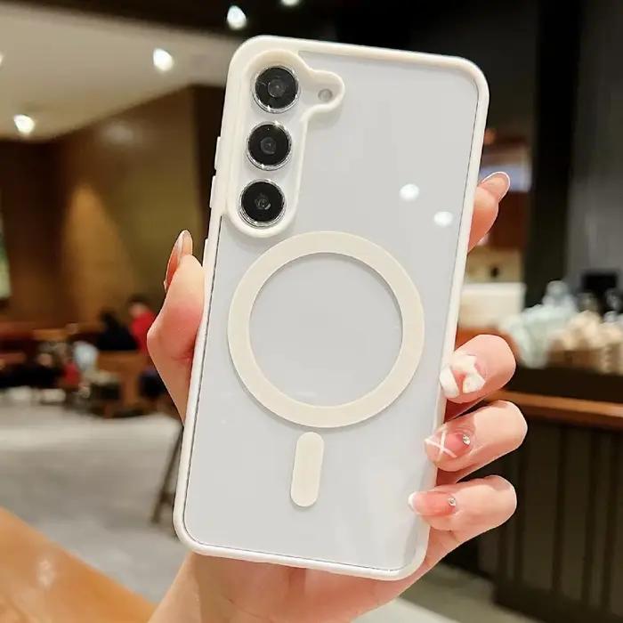 Coque de téléphone transparente en acrylique, couleur Macaron, pour Samsung Galaxy A57 A56 A55 A37 A