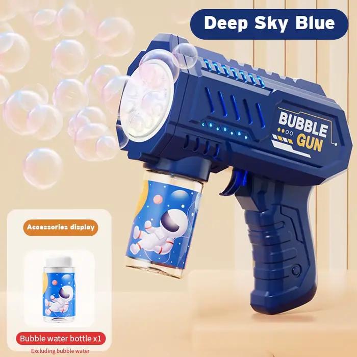Jouet de soufflage de bulles spatial entièrement automatique, pistolet à bulles d'extérieur, Machine