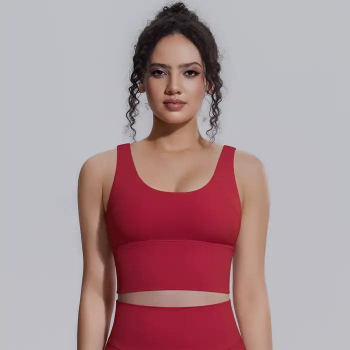 Soutien-gorge de sport pour femme, anti-choc, pour l'été, le yoga, la course à pied et le fitness, a