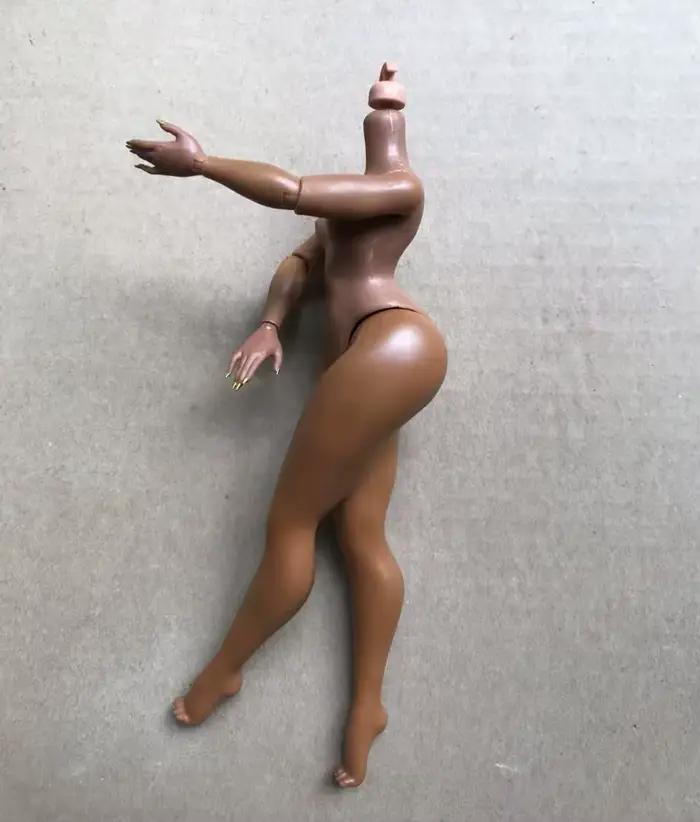 Gros corps de poupée mode grande soeur blanc noir marron couleur figurines 1/6 corps de poupée avec 
