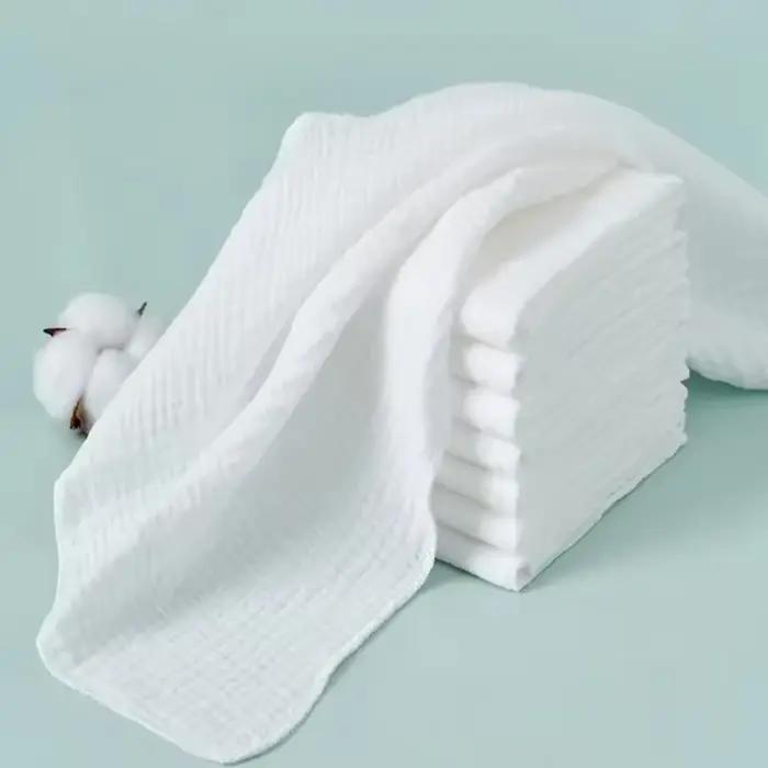 Couches douces pour bébé 100% coton, Double couche, lavables, en tissu de gaze, pour nouveau-nés/béb