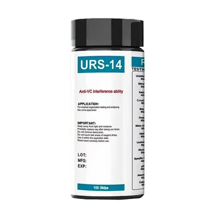 Bandelettes de test d'urine 14 en 1, analyse d'urine UTI pour galvanopien, bilirubin, cétone, nitrit
