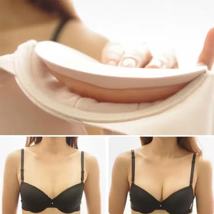 Coussinets de soutien-gorge en éponge optique, rehausseur de poitrine push-up, inserts de rembourrag