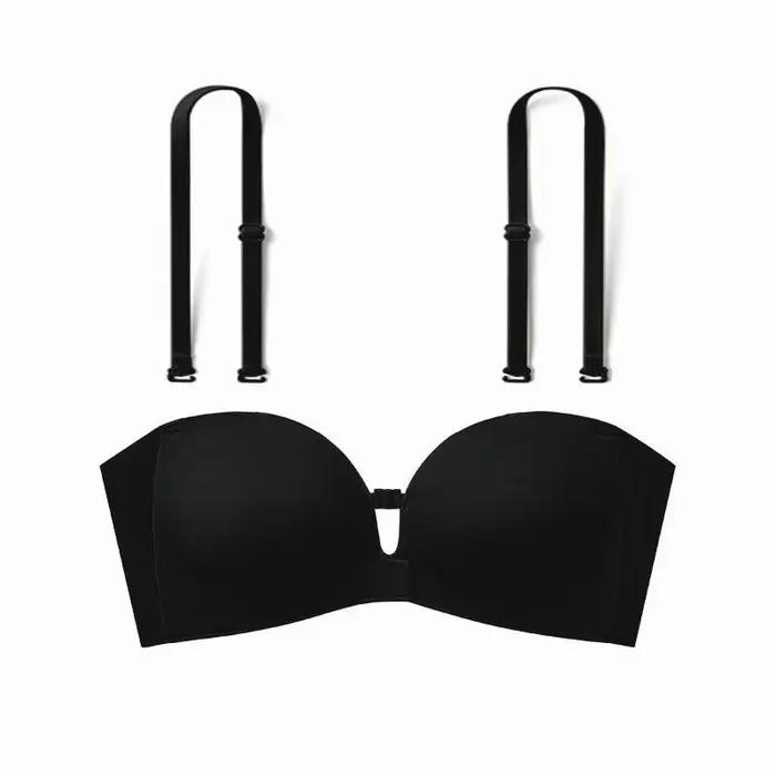Soutien-gorge invisible sans bretelles pour femme, fermeture avant, lingerie pour petite poitrine, p
