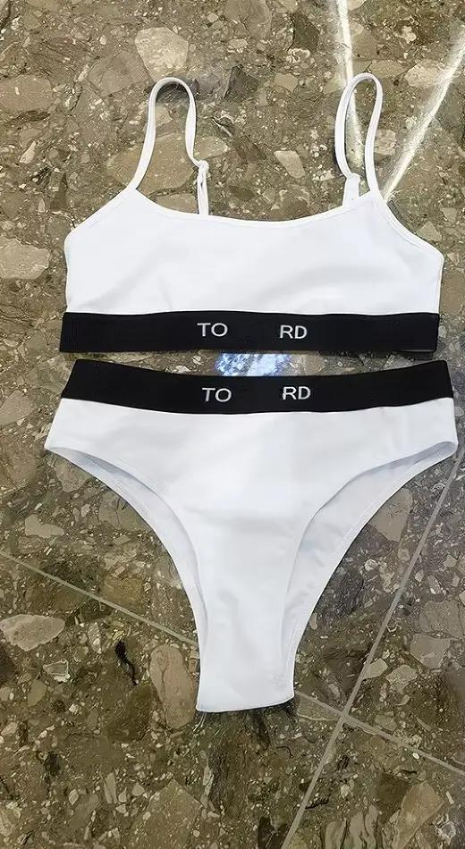 2025 maillot de bain femmes Bikinis maillots de bain T maillots de bain string deux pièces haut de b