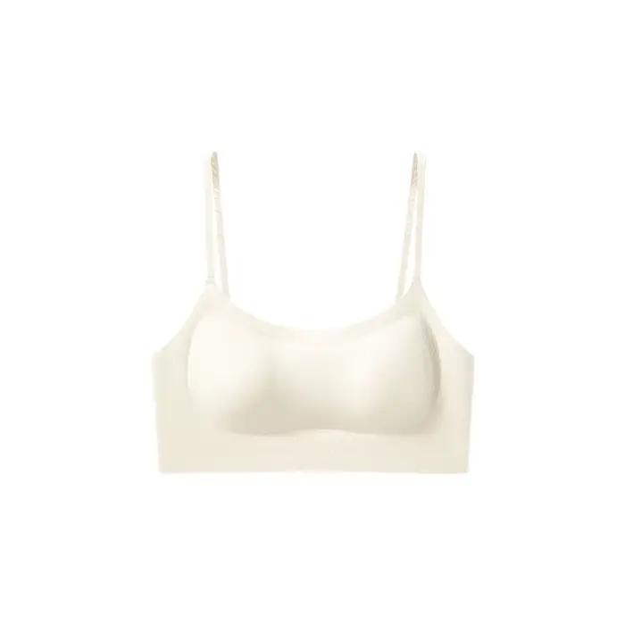 Soutien-gorge sans fil invisible en U, dos élégant, effet push-up, brassière pour femme, antichoc, c