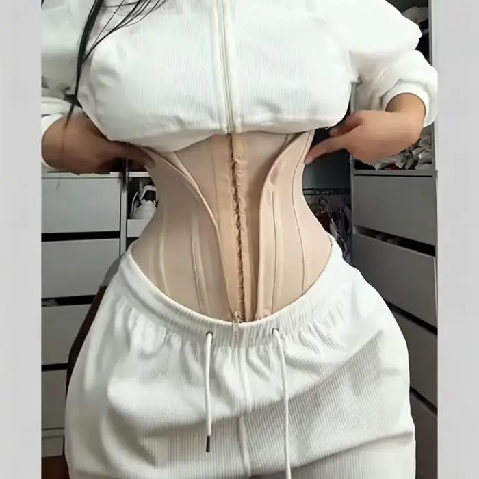 Gaine amincissante ventre plat avec fermeture éclair frontale, style colombien, taille XS, pour un m