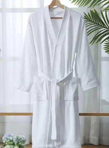 100 coton Terry peignoir vêtements de nuit chemise de nuit printemps automne serviette matériel long
