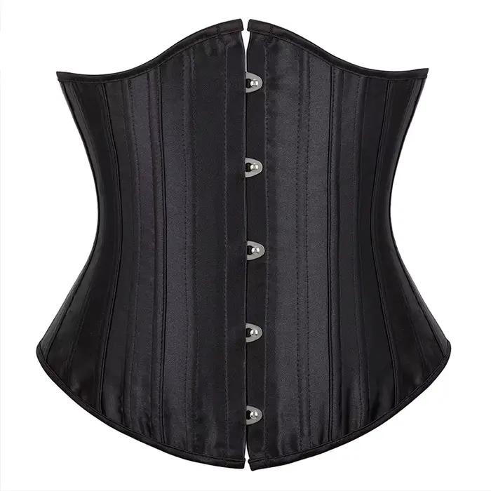 Minceur corps Shaper femme Sexy taille formateur sous le buste Corsets et Bustiers Satin acier désos