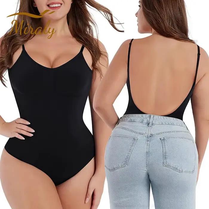 Combinaison dos nu sans couture, combinaison amincissante, vêtements en saillie à couverture complèt