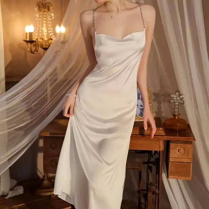 Sexy dentelle chemise de nuit robe de chambre femmes vêtements de nuit maison robe Lingerie nouvelle