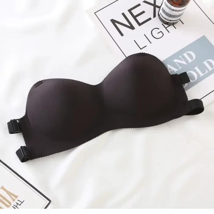 Soutien-gorge push-up sexy sans bretelles pour femme, soutien-gorge sans couture, soutien-gorge comp