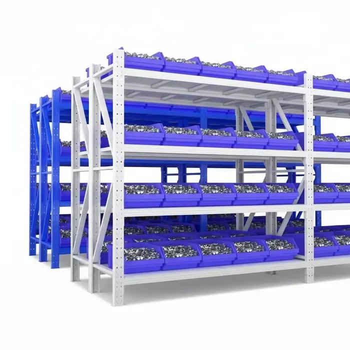 Étagère de stockage d'entrepôt, 4 niveaux en acier 1200 mm, rayonnage à palettes robuste, rayonnage 