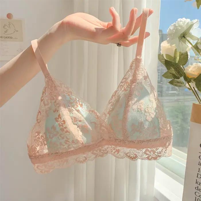 Lingerie sensuelle pure de style japonais pour femmes, un soutien-gorge d'été fin et sexy sans armat