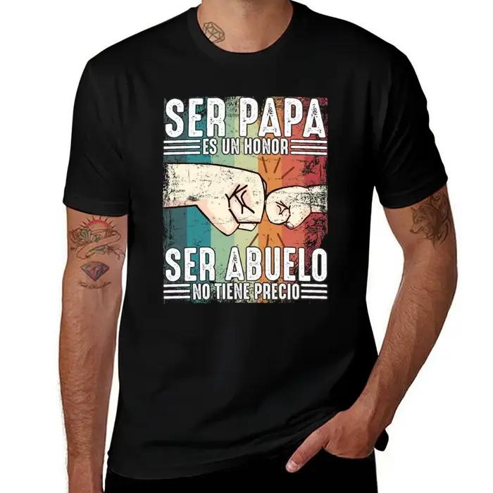 T-shirt vintage pour la fête des pères, cadeau pour papa hispanophone : « Être papa, c'est un honneu