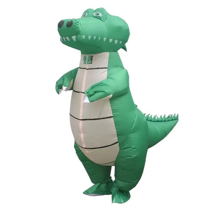 Costume gonflable Crocodile pour adultes, pourim, mascotte d'halloween et de noël, Costume de Cospla