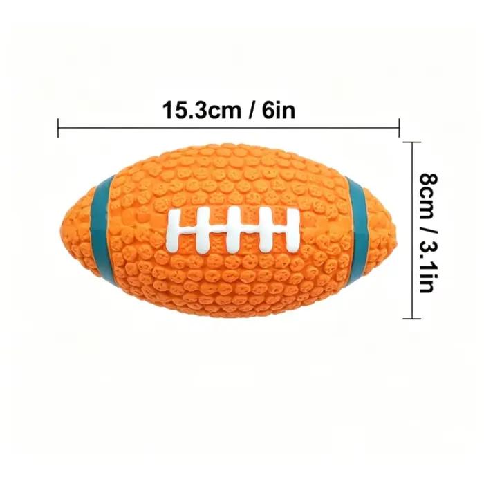 Jouets en latex, ballons de rugby qui font du bruit, jouets pour chiens de petite et grande taille, 