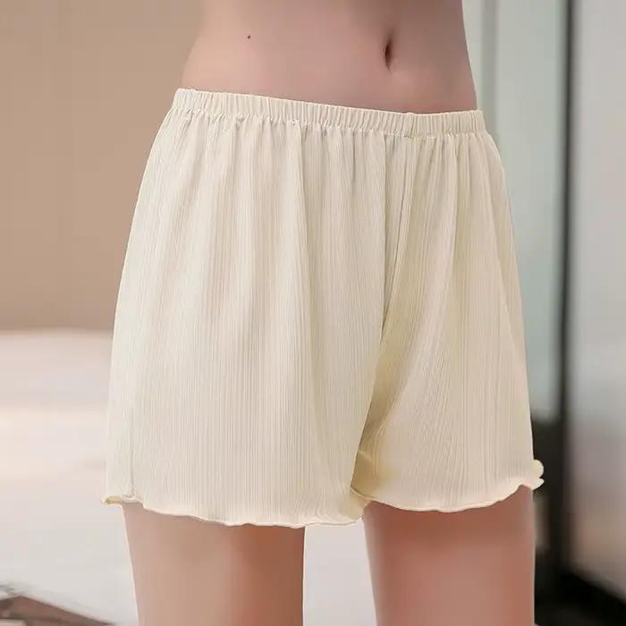 Culotte extensible sans couture pour femme, sous-vêtement, sous-jupe, pantalon de sécurité fin, moti