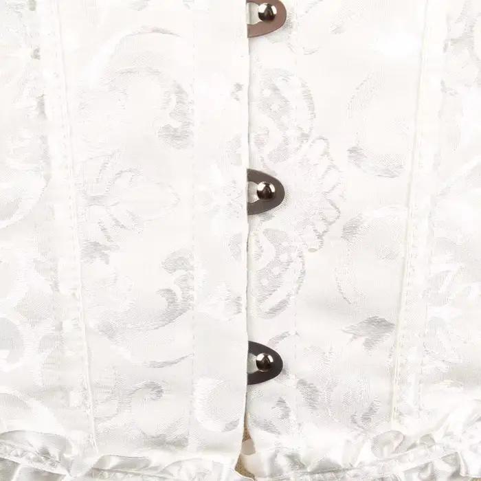 Corset de style cour européen et américain, sangle arrière en dentelle jacquard, taille réglable, mo