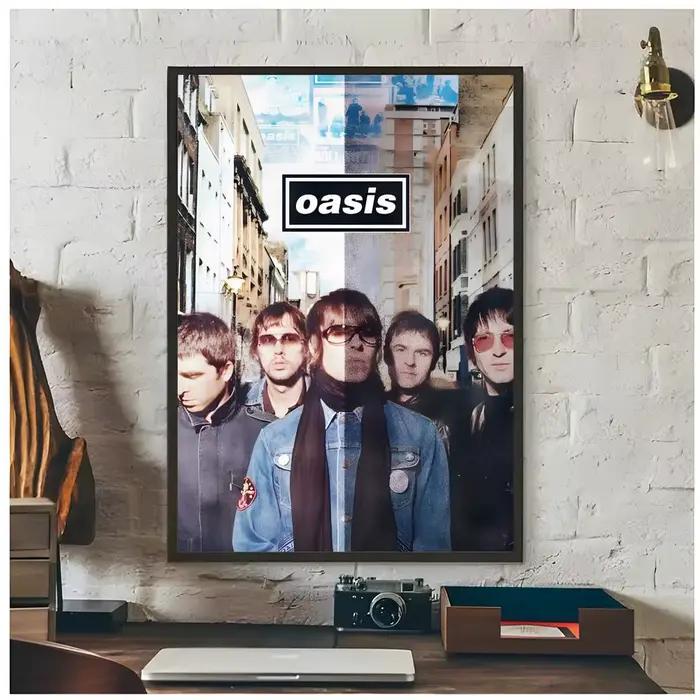 Affiche Britpop Rock O-Oasis, décoration artistique haut de gamme et cadeau pour la maison, salon, o
