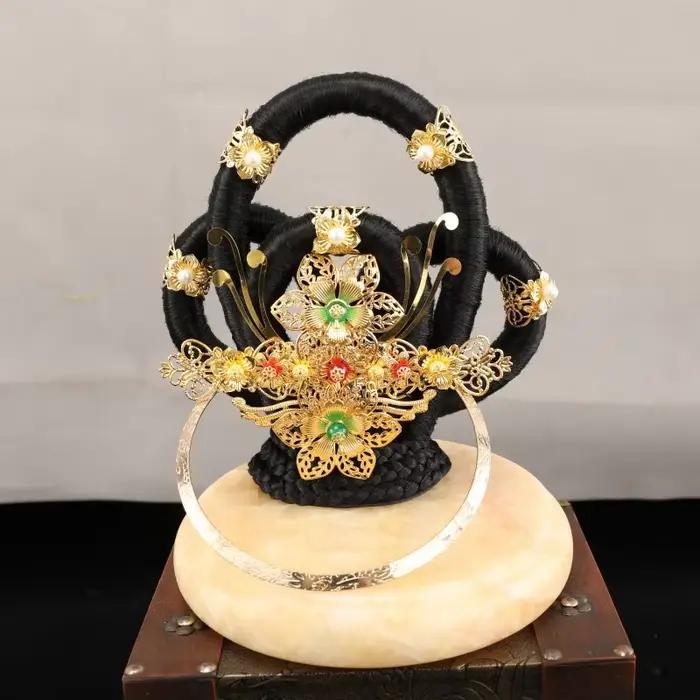Cheveux de fée noirs faciles pour femmes, accessoires de cheveux Hanfu chinois, coiffure Vintage, co