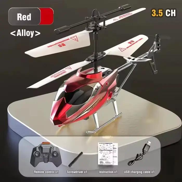 Hélicoptère RC 3.5CH pour garçon avec lumière, résistant aux chutes, XK913, hélicoptère télécommandé