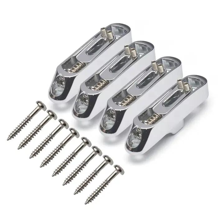 JEBridge à cordes simples, corps de creux, type fendu, pièces, 4, 5, 6, 7/8, 10.5x49.5mm