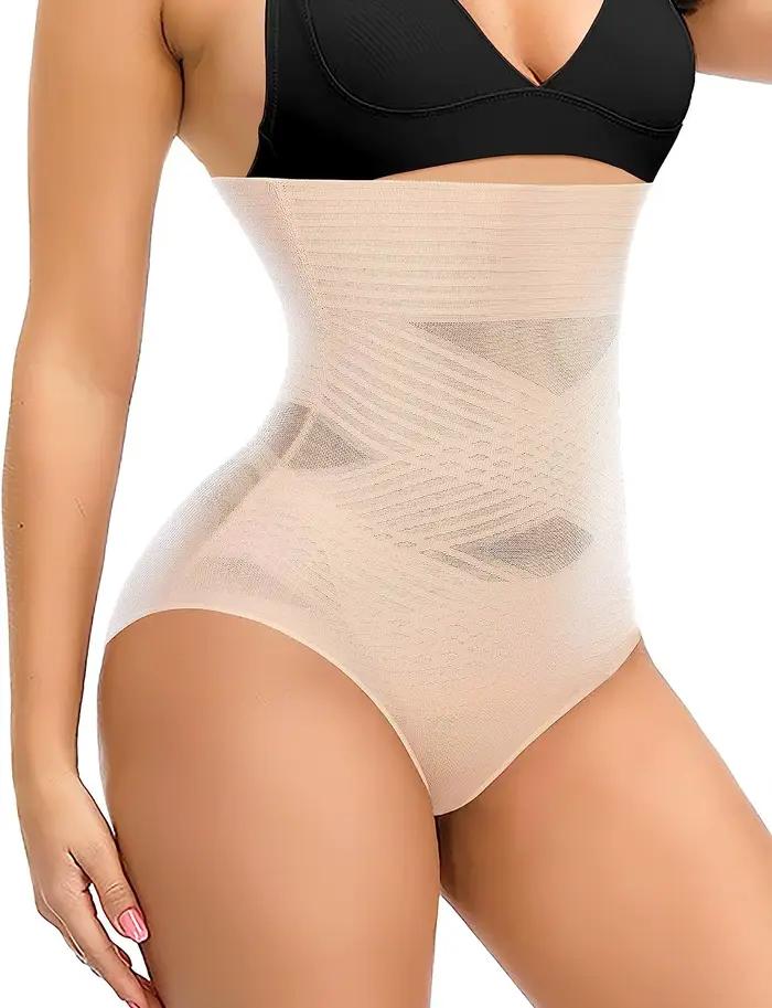 Contrôle du ventre minceur Shapewear culottes pour femmes taille haute Cincher bout à bout façonnage
