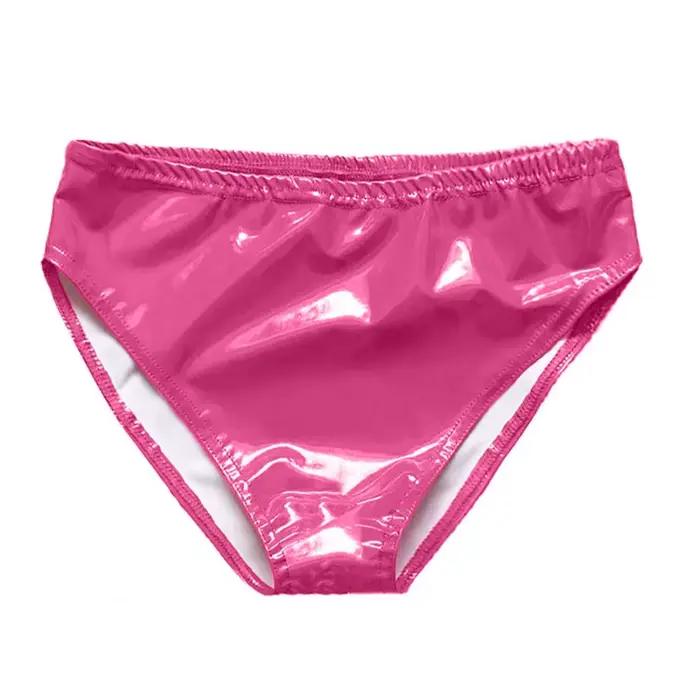 Femmes caleçons charmant taille haute brillant miroir peinture femmes caleçons sans contrainte dame 