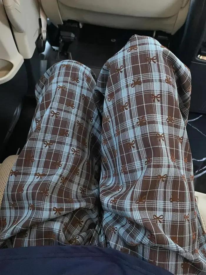Bas de pyjama Vintage imprimé papillon pour femmes, pantalon de salon évasé doux, coupe ample, taill