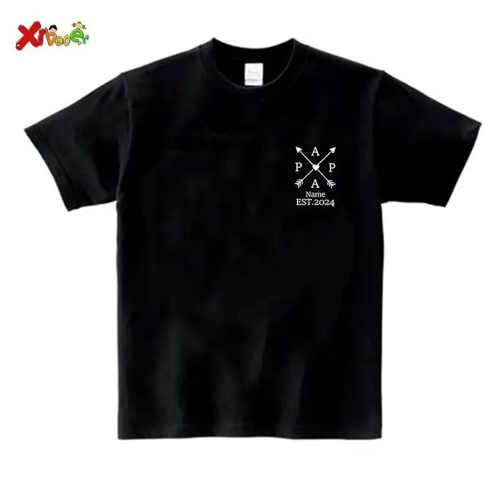 Chemise personnalisée pour la fête des pères, chemise familiale personnalisée avec noms de fête des 