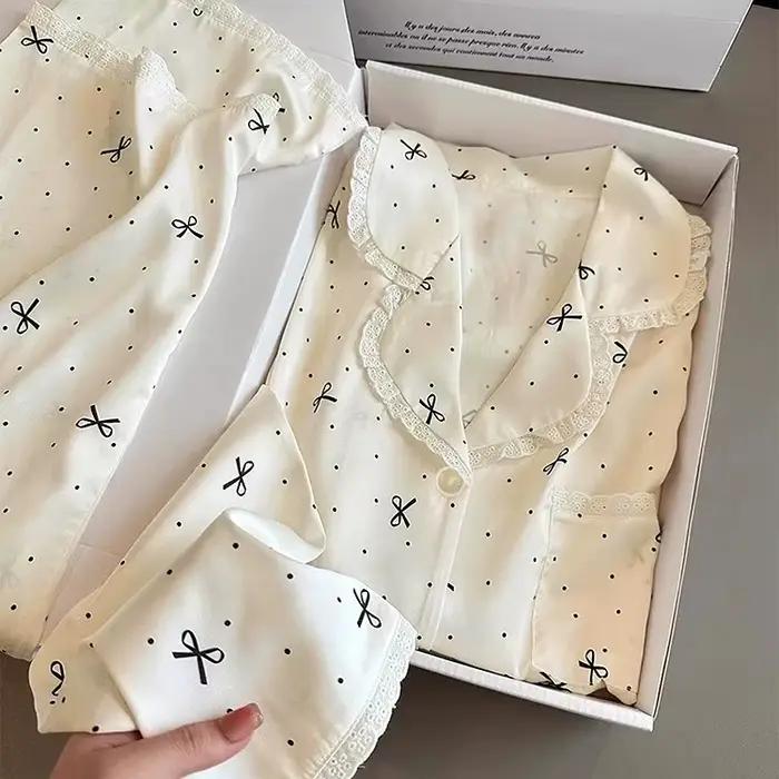 Pyjama pantalon à manches longues, Chic, d'inspiration française, haute couture, esthétique, Instagr