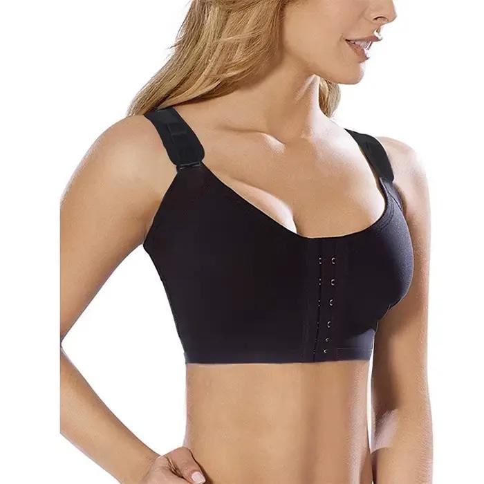 Burvogue – soutien-gorge Push Up sans couture pour femme, rembourré, réglable, avec fermeture fronta