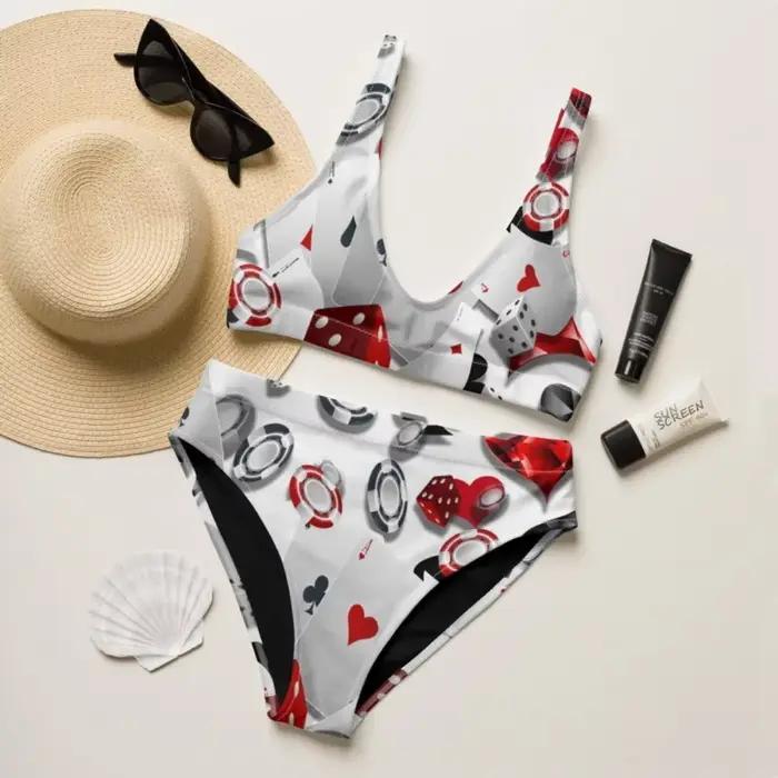 Femmes Sexy Bikini maillot de bain paillettes fer à cheval imprimé gymnastique formation maillots de
