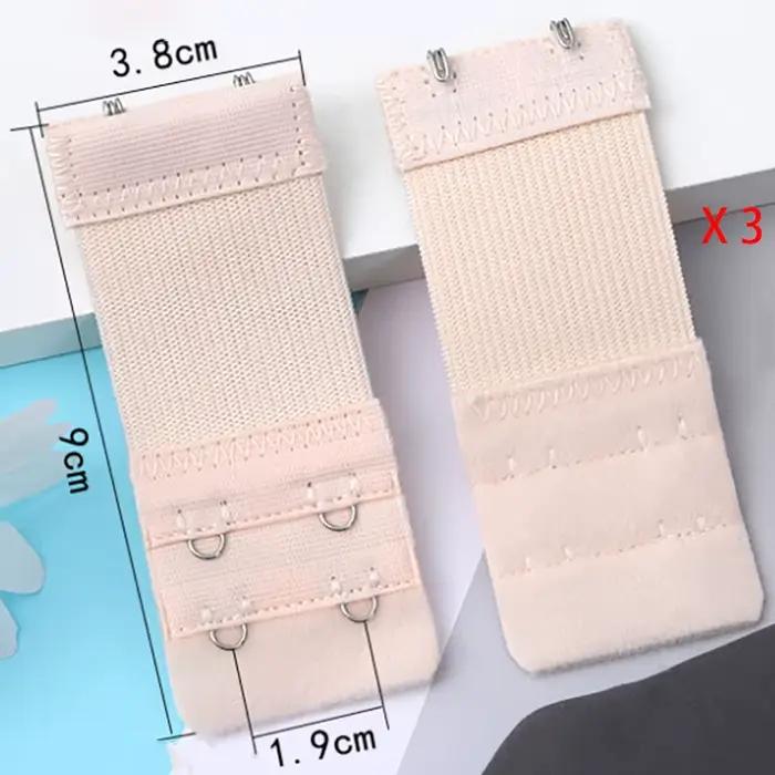 Nouveau 3 pièces 2 crochets Extension de soutien-gorge pour femmes élastique soutien-gorge Extension