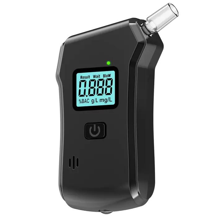 Détecteur d'alcool portable avec lampe d'éclairage, écran d'affichage numérique – Convient pour la d