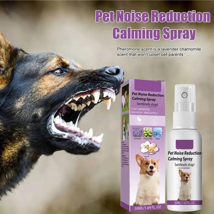 Spray apaisant pour animaux de compagnie, 50ml, réduction du bruit du chien, pour aboiement, fin ins