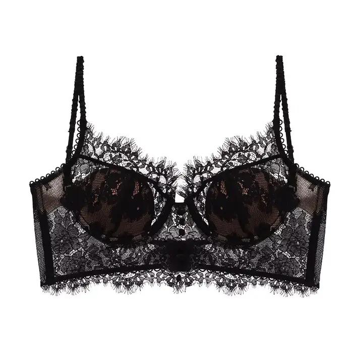 Soutien-gorge à bretelles français en dentelle Sexy, sous-vêtements dos nu, Lingerie ajourée, soutie
