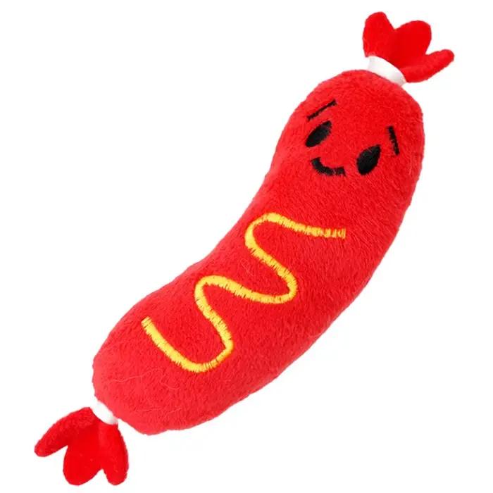 Jouet en peluche sonore pour chien, jouet à mâcher pour chien chaud, meulage des dents, jouet en pel