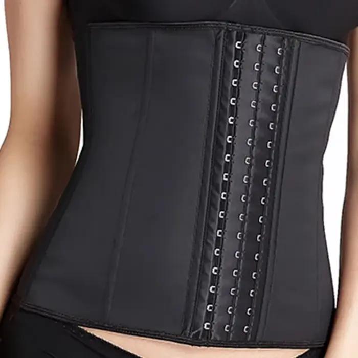 Taille formateur Corsets9-acier-os corps Shaper femmes sous le buste Latex Sport ceinture sablier Lo