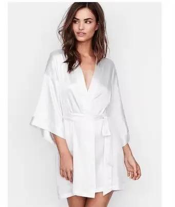 Été Champagne chinois mariée Robe de mariée Satin vêtements de nuit femmes chemise de nuit Sexy chem
